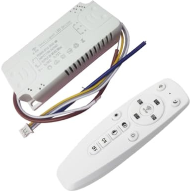 2.4G LED Treiber Trafo mit Fernbedienung für Dimmbare Systeme - 24W bis 80W Ausgang, 60-200V Einstellbare Spannung, ABS-Gehäuse, W(24-40) X2 80W)
