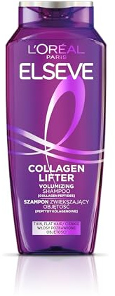 L'Oreal Paris Elseve Collagen Lifter Champú de volumen para cabello fino sin volumen de 400 ml