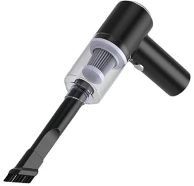 Genérico Aspiradora Inalámbrica Portátil, 14W, con Filtro Lavable, Boquilla Larga y Cepillo, para Auto y Hogar