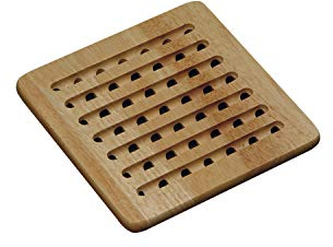 Kesper 58741 Topfuntersetzer, Bambus, 19 x 19 x 5 cm, Braun