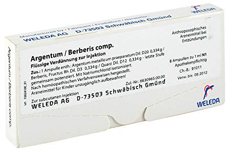ARGENTUM/BERBERIS comp.Ampullen 8 St