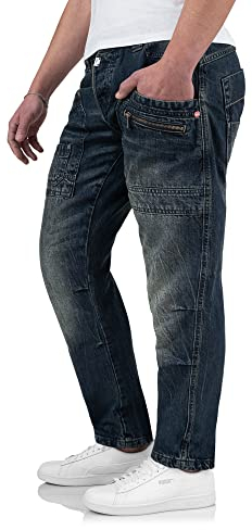 Timezone Herren Jeans Clay 3983 Urban Indigo Wash Cargo Worker (W33/L36)