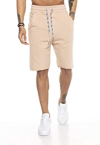 Redbridge Premium Shorts Sweatpants Kurze Hose Jogger Bequem Lässig Beige L