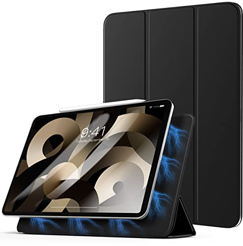 TiMOVO Hülle für iPad Air 11 Zoll (M3/M2-2025/2024), iPad Air 5./4. Generation (2022/2020) 10,9, Magnetisch Trifold Ständer, Unterstützt Apple Pencil Pro/USB-C, Negro
