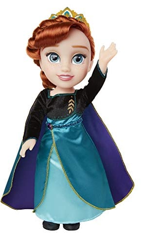 Jakks 208781 Frozen 2 Anna Puppe, Queen Anna, ionisches Outfit und Schuhe, 35,6 cm hoch, Weiß