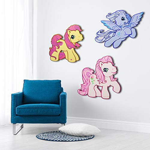 alles-meine.de GmbH Mein kleines Pony - Wandsticker - 3D Effekt Moosgummi - Sticker Wandtattoo Tiere - Pferd/Pferde