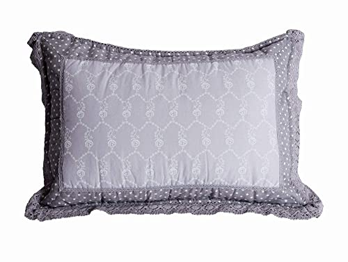 Patchwork Kissen Rosen & Spitze Sofakissen Vintage Dekokissen Shabby Kissenbezug KDM023 Palazzo exklusiv