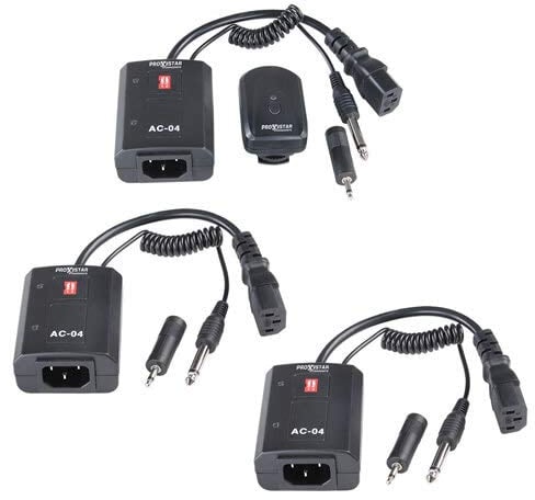 proxistar Studioblitz Funkauslöser 4-Kanal AC-04 3er-Set Netzversion