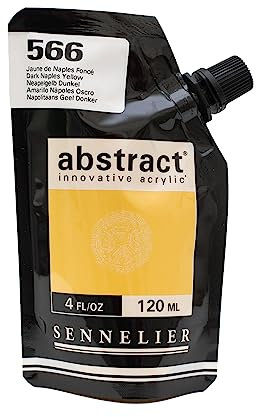 Sennelier 566 Peinture Acrylique Abstrait 120 ML Jaune de Naples foncé