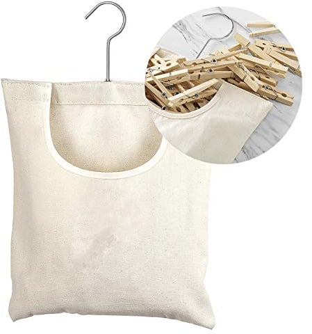 Pinza de Ropa Bolsa Colgante Bolsa Organizadora de Almacenamiento Colgante Bolsa de Cesta de Pinza de Ropa Titular de Pin de Ropa Organizador para Baño Armario Calcetines