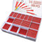 Pointool kit guaina termorestringente, rapporto 2:1, 14 misure, assortimento di guaine termorestringenti per riparazioni di fili, saldatura, cablaggio automobilistico, rosso, 450 PZ