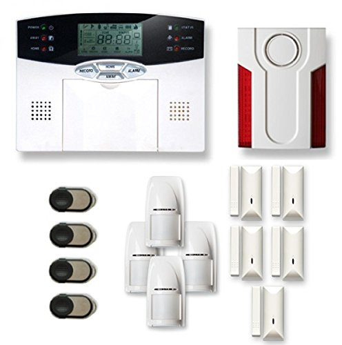 Alarme Maison sans Fil 4 à 5 pièces MN Mouvement + Intrusion + sirène extérieure - Compatible Box Internet