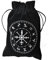 Tarot Kartentasche, Tarot Aufbewahrungstasche, Dicker Samt 12 Konstellation Symbol Karte Schutztasche Brettspiel Stickerei Kordelzug Paket Hexe Wahrsagerei Zubehör Für Schmuck Spielzeug, 13x18cm