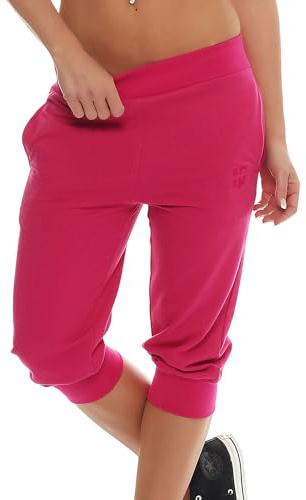 Gennadi Hoppe Damen 3/4 Trainingshose Sporthose kurz Hose Sport & Fitness Shorts