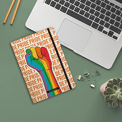 Matabooks, nachhaltige und vegane Notizbücher A5 aus Süßgraspapier, Nari Pride Collection, 138 Seiten, Natur, Handmade, Made in Germany (Healing)