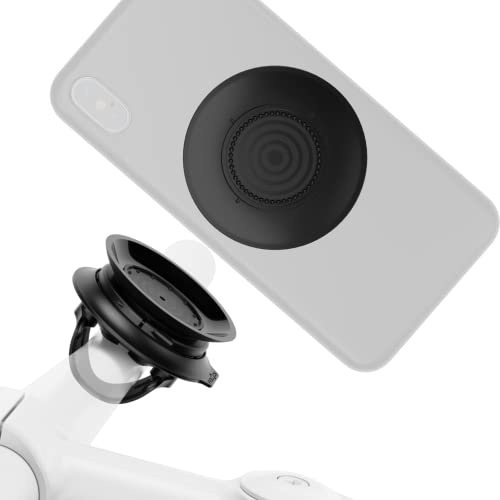 Fidlock Vacuum Handlebar Base + Uni Phone Patch – Smartphone Halterung Fahrrad Lenker mit magnetischem Unterdruck-System, stabile Schraubmontage, 360° drehbar, inkl. Universal Klebe-Patch