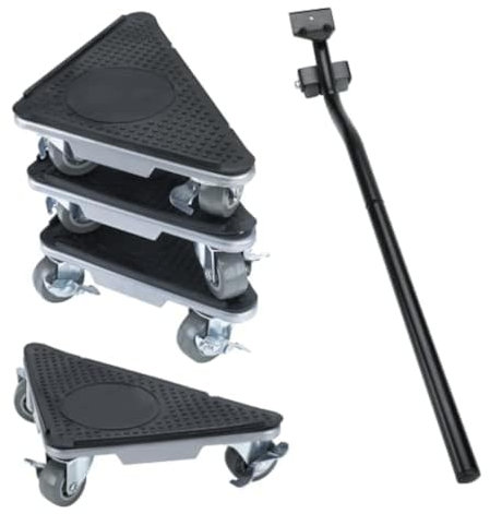 BSTCYZL Furniture Moving Dolly 3 Wheels Heavy Duty Furniture Movers Easy Furniture Lifter Mover Tool Set 4 Pack for Heavy Object, 1200 LBs Load Capacity