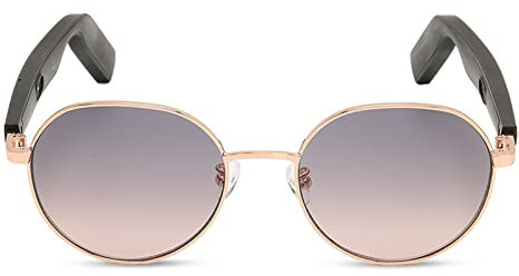 Natudeco Bluetooth Audio Smart Sunglasses Lightweight Driving Spectacles Wireless Waterproof Polarized Glasses Open Ear Headphones Men Sports Earphones for Traveling Meeting