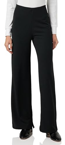 ICHI IHKATINE Damen Hose Stoffhose Pants mit Gummizug Ziernähten Paspeltaschen Regular fit, Größe:XL, Farbe:Black (194008)