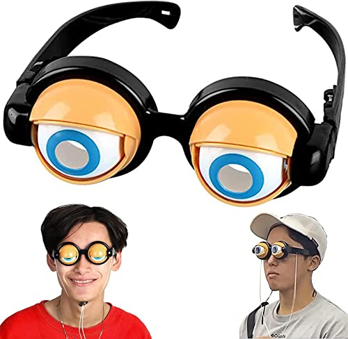 WnlahuWA 1 Stück Kinderbrillen Spielzeug, Spaß Brille, Spaß Brille, Spassbrillen Spielzeug, Verrückte Augen Spielzeug, Spassbrillen Kinderbrillen, Für Kostümzubehör Und Fotokabine Requisiten