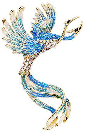Bunte geflügelte Broschen für Frauen Kristall Strass Tier Pins Party Vintage Damenschmuck Stern Brosche Silber