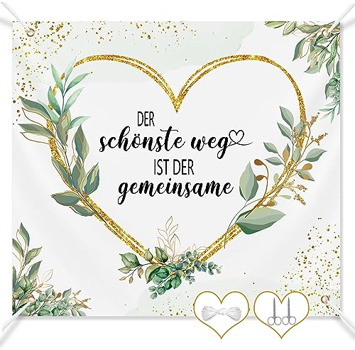 Hochzeitslaken zum Ausschneiden-Standesamt Überraschung - Hochzeitsspiel für Das Brautpaar - Hochzeitsgeschenke für Brautpaar-Geschenk Hochzeit 200x180cm