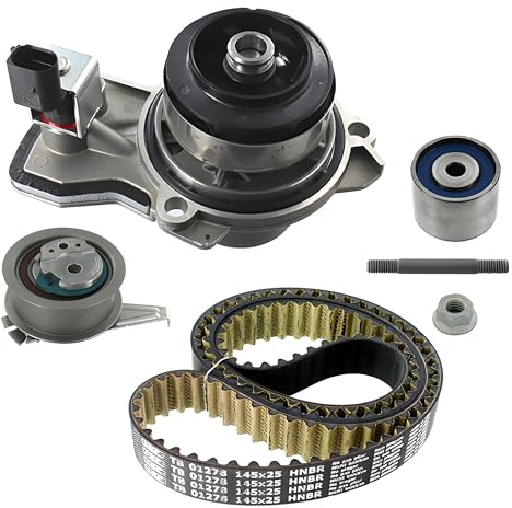 SKF Wasserpumpe und Zahnriemensatz mit integriertem Abschaltkontakt VKMC 01350 Höhe 171 mm Länge 271 mm Breite 142 mm - OE-Qualität | Vkmc 01350 passend für A1 Ibiza Toledo Fa