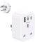 UK to US Plug Adaptor, USA Travel Adapter with 1 USB & 2 USB C Ports for American, Canada, Thailand, Mexico, Colombia Grounded Charger, 4 in 1 Plug Adapter from UK to USA for Phone, Computer (Type B)
