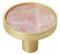 Amerock 2PK36971PNK Akzente runder Schrankknopf | Möbelknopf | Gold/Rosa dekorativer Schubladengriff