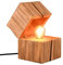 Trio Leuchten Tischleuchte Treasure 514110130, Holz naturbelassen, inkl. 1x E14 LED