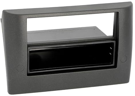 Radioblende Doppel DIN mit Ablagefach Kunststoff Schwarz passend für FIAT Stilo