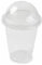 Vasos para batidos con tapas de cúpula con agujero de 250 ml (paquete de 50) transparentes, perfectos para batidos, jugos, batidos, bebidas frías y gruesas (250ML Tapa con Agujero)