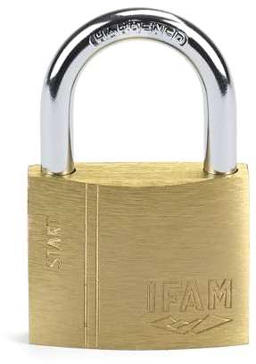 IFAM SR35 Cadenas antivol 35 mm à arc normal à double verrouillage avec 2 clés dentelées, solide et fiable, idéal pour valises, casiers, tiroirs