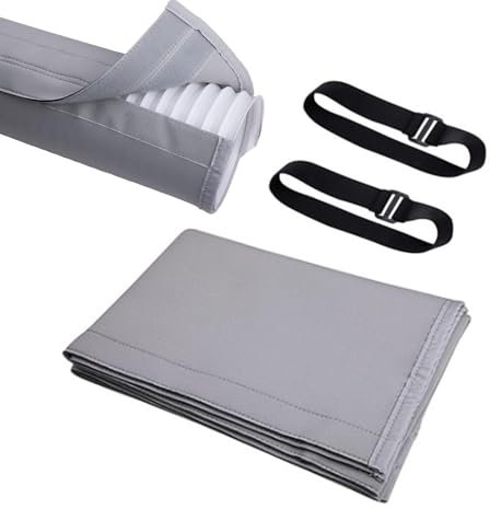 Protection Pour Tuyau Climatiseur, 59 Pouces Couvercle De Tuyau De Climatiseur Isolé, Isolée Anti-poussière Housse Universelle Pour Climatiseur Mobile Tuyaux D'échappement 5'' Et 6'' Diamètre