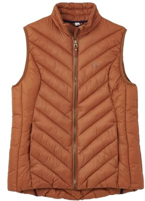 LightHouse Womens Laurel Warm Gilet - Ladies Lightweight Padded Sleeveless Vest - Rust - 10