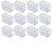 Yhenlovtt Lot de 12 housses de protection rectangulaires en silicone pour pieds de chaise en PVC transparent, 15 x 30 mm