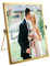 Cadre Photo Doré, Cadre Photo Verre 10 x 15 cm, Cadre Photo Fleurs Séchées, Cadre Photo en Métal, Cadre Photo en Verre Vertical, pour l'affichage de Photos et Spécimens Botaniques, Certificat, Photos