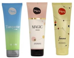 Miro Damen Geschenk-Set mit 3 Duschgelen à 50 ml: Türkis, Magic und Femme