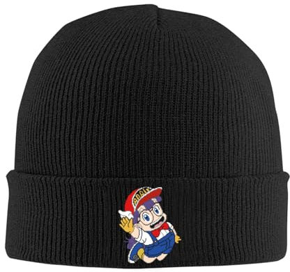 ZGGUOJU Herbst und Winter Unisex Hut Strickmütze für Frauen Männer Skullies Mützen Herbst Winter Hut Acryl Arale Pixel Art Warme Melone Kappe