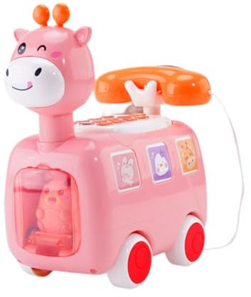 Baby Phone Toy for Learning and Fun with Music and Lights for Kids 18M+, pink