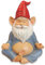 Statue gnome de méditation - Statue de yoga Whimsical pour décoration intérieure et extérieure, décoration de jardin relaxante avec rouge pour les amateurs de méditation
