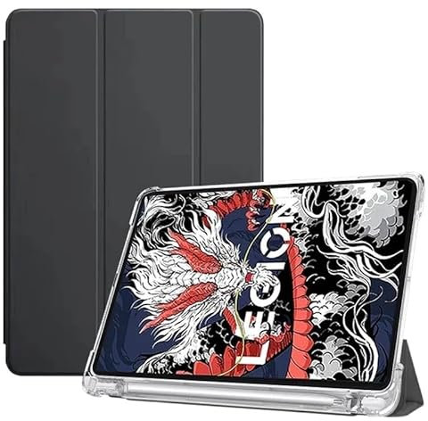 MEFEPLPBZC Funda Plegable de TPU for Tableta Lenovo Legion Y700 2025 2023 de 8,8 Pulgadas con Soporte for lápiz(Black,Y700 2025)