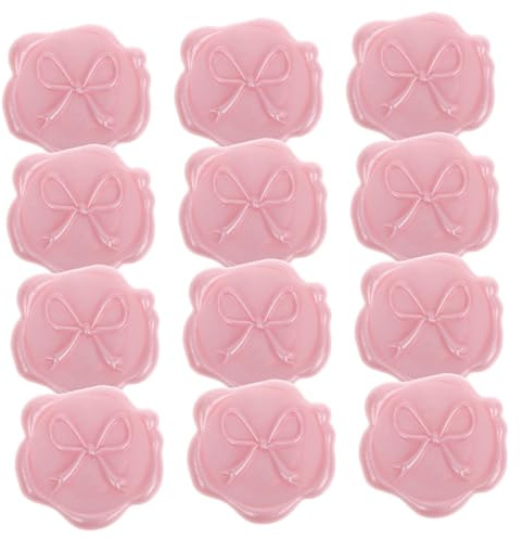 WEKAMOS 12stücke Selbstklebende Wachssiegel Bow-design Für Einladungen Umschläge Und Dekorative Geprägte Sticker Für Hochzeiten Und Feiern
