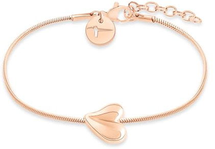 Tamaris Schmuck für Damen aus Edelstahl, Armband mit organischem Herzmotiv für Valentinstag, Stilvoll und Elegante Geschenkidee