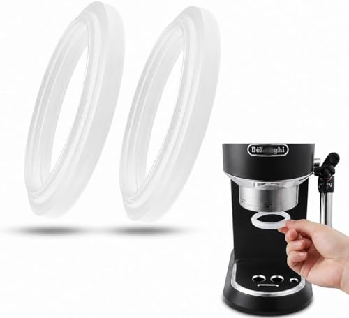 2er Set Silikon Dichtung für DeLonghi Dedica EC680 EC685, Dichtungsring Ø47mm für Brühgruppe, Inkl. Werkzeug, Ersatzteile für EC850 EC860, Lebensmittelecht & Langlebig, Kein Auslaufen mehr