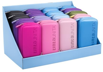 Astuccio Tinta Untia ONE TIME Completo a 3 scomparti 1 zip - NUOVA COLLEZIONE 2025 2026 NON SOLO CARTA (GLICINE)