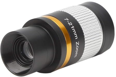 Zoom Telescope Eyepiece,1.25inch 7-21mm Zoom Eyepiece for Telescope,Wide Angled FMC Lens with Multi Coated Telescope Accessories for Planetary Moon Astronomy Observation