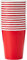 Unique Party- Party Paper Cups Set di 14 Bicchieri di Carta, Rosso, 270 ml, 31456