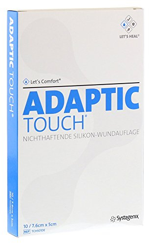Adaptic Touch Non-Adhesive Silicone Wound Dressing - 7.6 x 5 cm - Pack of 10 by ADAPTIC