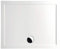 Mineralguss Duschwanne 100x80 - begehbare Dusche 1000x800x40 mm, Weiß